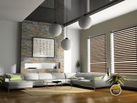 Stores Vénitiens Bois - Salon